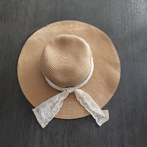 Wide Brim Straw Hat Womens